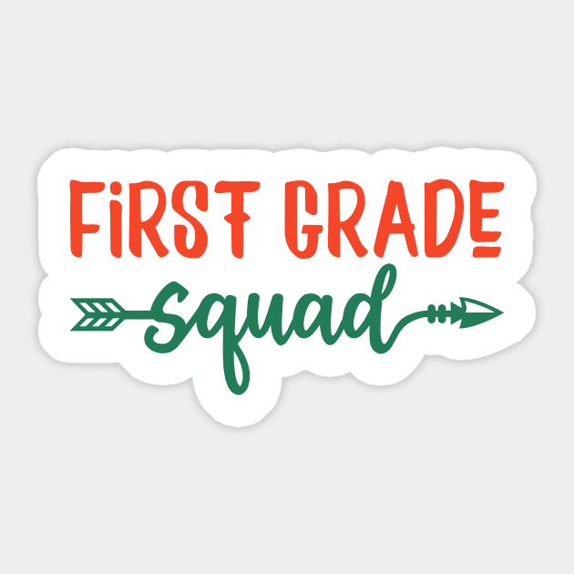 First grade squad Sticker by Ombre Dreams